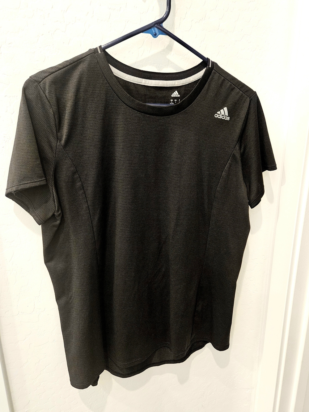 adidas Womens Black Short-Sleeve Athletic Tee